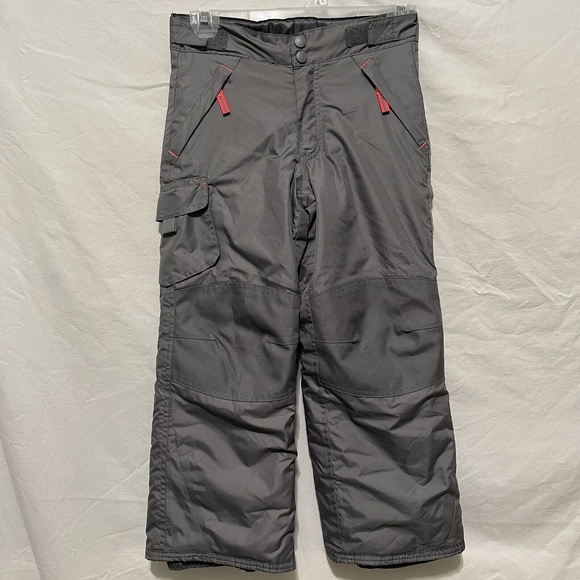 Champion Kids UNISEX Gray with Neon Pink Details Snow Ski Pants Size 6… - Picture 2 of 11